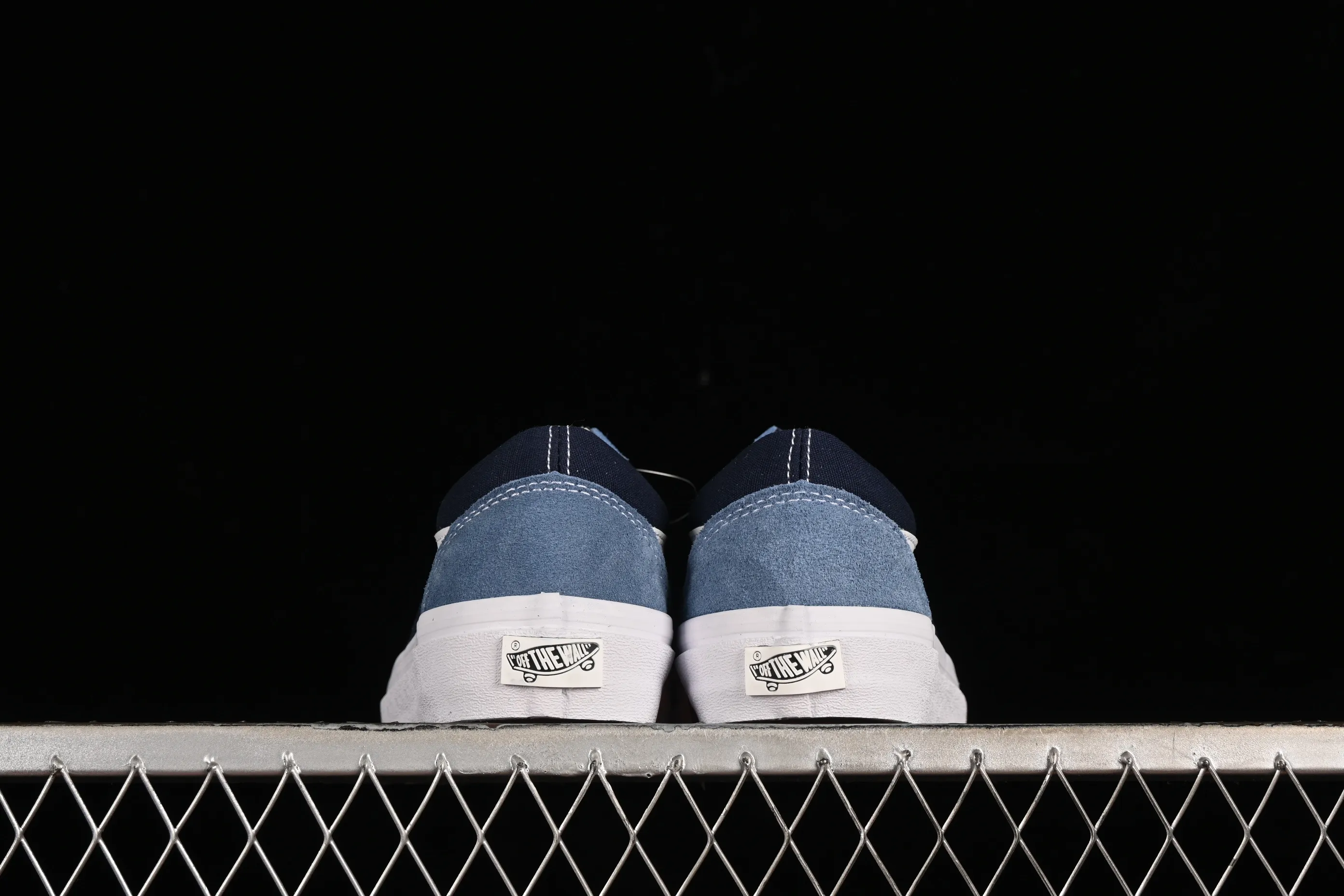 All categories Vans Vans series Vans Mid Vans Sk8-Mid Reissue 83 high-end branch blue stitching suede casual retro skateboard shoes VN000CQDDWR